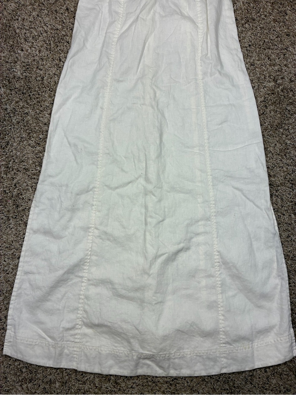 Madewell Linen Blend Princess Seamed Midi Dress - Picture 11 of 14